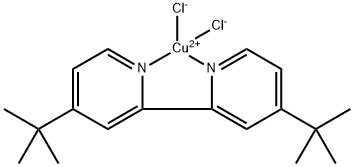 4,4'-二叔丁基-2`2-联吡啶二氯化铜,1264222-51-6,结构式