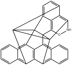 3,12,16C,4,6B,11-ETHANEDIYLIDYNE-2-H-BENZ(3'',4'')ACEANTHRYLENO- (1'',2'',2,3)INDENO(7,1-DE)-1,2-OXAZINE 结构式