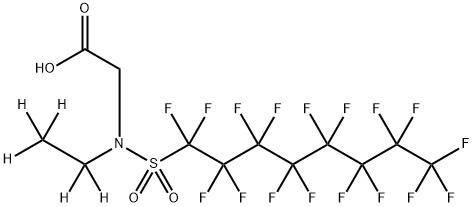 N-ETHYLPERFLUORO-1-N-OCTANESULFONAMIDOACETIC ACID-D5,1265205-97-7,结构式
