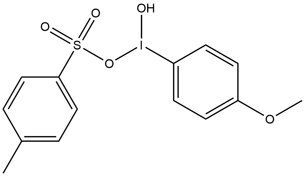 Iodine, hydroxy(4-methoxyphenyl)(4-methylbenzenesulfonato-κO)-,126550-93-4,结构式