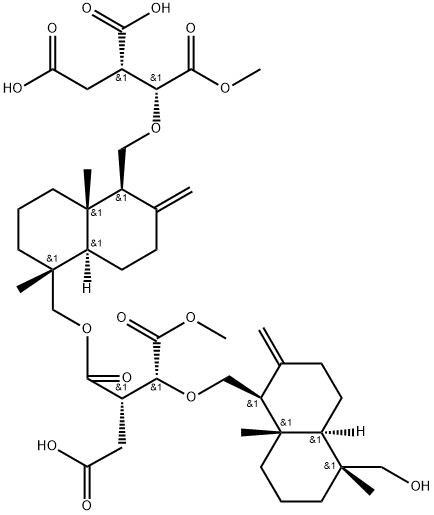 隐孔菌酸 G, 126632-96-0, 结构式