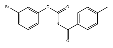 6-bromo-3-(4-methylbenzoyl)-2(3H)-benzoxazolone|6-溴-3-(4-甲基苯甲酰基)-2(3H)-苯并恶唑酮