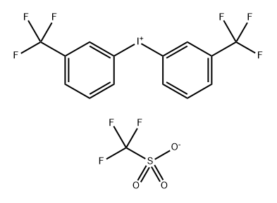 Bis(3-(trifluoromethyl)phenyl)iodonium trifluoromethanesulfonate Structure