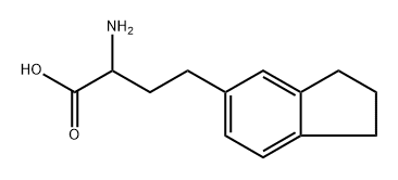 2-Amino-4-(indan-5-yl)butanoic acid 结构式