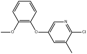 2-Chloro-5-(2-methoxyphenoxy)-3-methylpyridine Structure