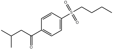 1-[4-(Butylsulfonyl)phenyl]-3-methyl-1-butanone,1266948-36-0,结构式
