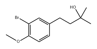 4-(3-Bromo-4-methoxyphenyl)-2-methylbutan-2-ol Struktur