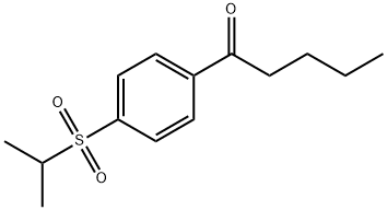 1-[4-[(1-Methylethyl)sulfonyl]phenyl]-1-pentanone Structure