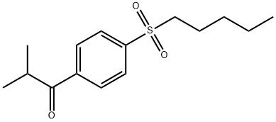 2-Methyl-1-[4-(pentylsulfonyl)phenyl]-1-propanone 结构式