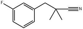 Benzenepropanenitrile, 3-fluoro-α,α-dimethyl- 化学構造式