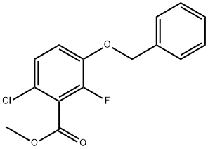 Methyl 3-(benzyloxy)-6-chloro-2-fluorobenzoate Structure