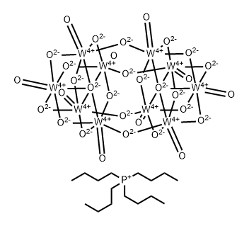 Phosphonium, tetrabutyl-, eicosa-μ-oxodi-μ5-oxodecaoxodecatungstate(4-) (4:1) 化学構造式