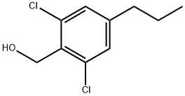 (2,6-dichloro-4-propylphenyl)methanol 化学構造式