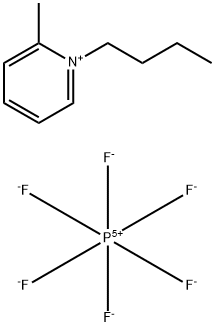 1-丁基-2-甲基吡啶六氟磷酸盐, 1268986-44-2, 结构式