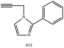 2-phenyl-1-(prop-2-yn-1-yl)-1H-imidazole hydrochloride Structure