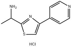 1-[4-(pyridin-4-yl)-1,3-thiazol-2-yl]ethan-1-amine dihydrochloride Structure