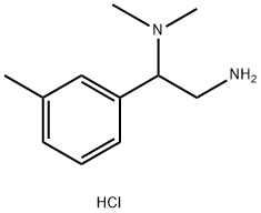 N~1~,N~1~-dimethyl-1-(3-methylphenyl)-1,2-ethanediamine dihydrochloride Structure