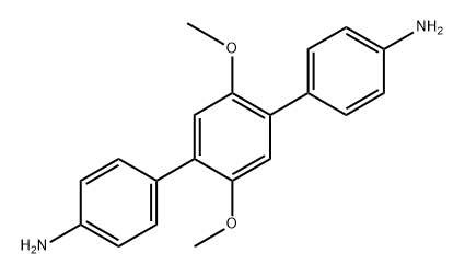 2',5'-二甲氧基-[1,1':4',1''-三联苯]-4,4''-二胺 结构式