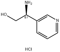 (S)-2-氨基-2-(吡啶-3-基)乙-1-醇二盐酸盐 结构式