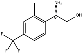 Benzeneethanol, β-amino-2-methyl-4-(trifluoromethyl)-, (βS)- Struktur
