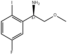 (1R)-1-(5-fluoro-2-iodophenyl)-2-methoxyethanamine 化学構造式
