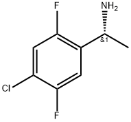 Benzenemethanamine, 4-chloro-2,5-difluoro-α-methyl-, (αR)- Struktur