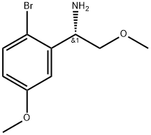 1-(2-bromo-5-methoxyphenyl)-2-methoxyethanamine Struktur