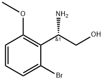 (2S)-2-amino-2-(2-bromo-6-methoxyphenyl)ethan-1-ol 结构式