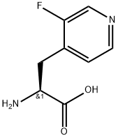 4-Pyridinepropanoic acid, α-amino-3-fluoro-, (αS)- Structure