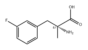 (R)-Α-METHYL-3-FLUOROPHENYLALANINE 结构式