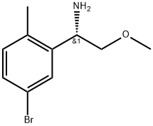 (S)-1-(5-bromo-2-methylphenyl)-2-methoxyethanamine 化学構造式