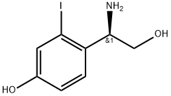 4-(1-amino-2-hydroxyethyl)-3-iodophenol Structure