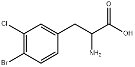 4-Bromo-3-chloro-DL-phenylalanine Struktur