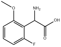 2-amino-2-(2-fluoro-6-methoxyphenyl)acetic acid Structure