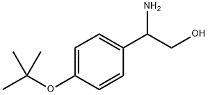 Benzeneethanol, β-amino-4-(1,1-dimethylethoxy)- Structure