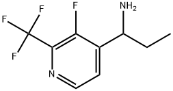 1-[3-fluoro-2-(trifluoromethyl)pyridin-4-yl]propan-1-amine|