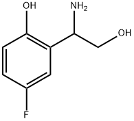 Benzeneethanol, β-amino-5-fluoro-2-hydroxy- Struktur
