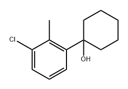 1-(3-chloro-2-methylphenyl)cyclohexanol 化学構造式