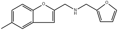 (furan-2-ylmethyl)[(5-methyl-1-benzofuran-2-yl)methyl]amine Structure