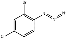 1-Azido-2-bromo-4-chlorobenzene 化学構造式