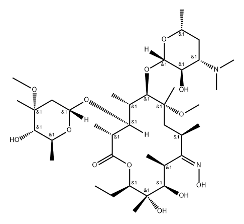 Clarithromycin (9Z)-Oxime 化学構造式