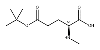 (S)-5-(叔丁氧基)-2-(甲氨基)-5-氧代戊酸 结构式