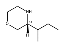 Morpholine, 3-(1-methylpropyl)-, (3R)- Structure