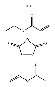 2-Propenoic acid, ethyl ester, polymer with ethenyl acetate and 2,5-furandione, hydrolyzed, potassium salt 结构式