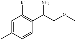 1-(2-bromo-4-methylphenyl)-2-methoxyethanamine 结构式