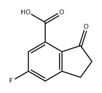 6-氟-3-氧代-2,3-二氢-1H-茚-4-羧酸 结构式