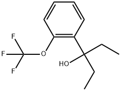 α,α-Diethyl-2-(trifluoromethoxy)benzenemethanol 结构式