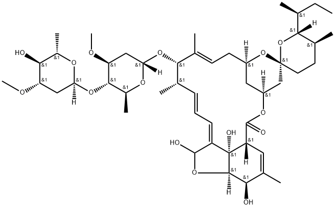 Avermectin A1a, 5-O-demethyl-22,23-dihydro-28-hydroxy- (9CI) Structure