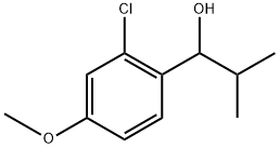 1-(2-chloro-4-methoxyphenyl)-2-methylpropan-1-ol Structure