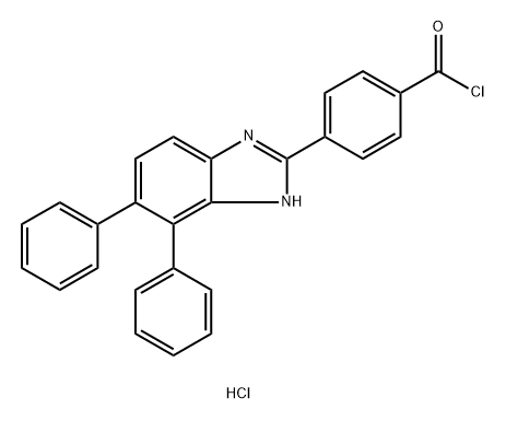 4-(4,5-Diphenyl-1h-imidazol-2-yl)benzoyl chloride HCl Structure